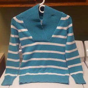 Merona Sweater Blue and White Womens Small